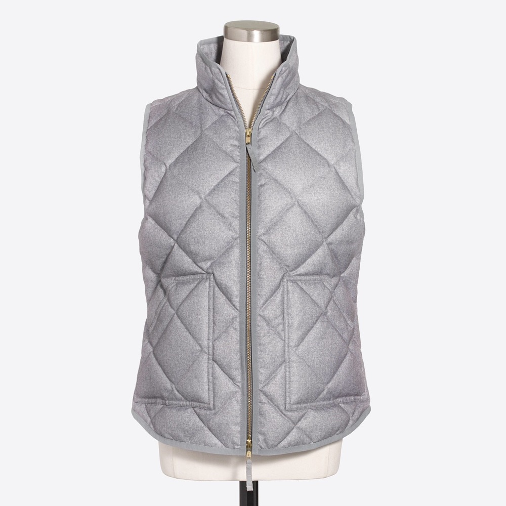 J Crew Factory Textured Quilted Puffer Vest